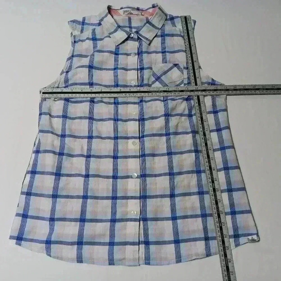Prana Cotton Sleeveless button down shirt. Ladies size L - Picture 3 of 5